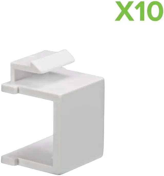 Main image of NavePoint Blank Keystone Adapter White 10-pack