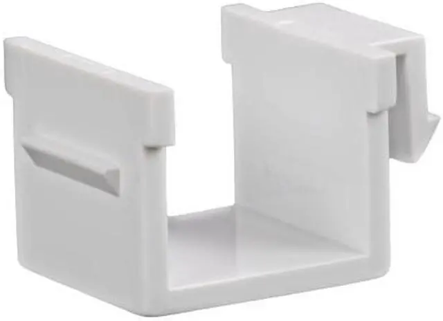 Alt view image 3 of 3 - NavePoint Blank Keystone Adapter White 10-pack