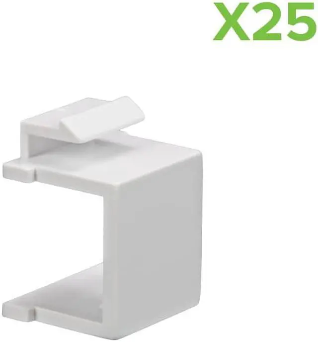 Main image of NavePoint Blank Keystone Adapter White 25-pack