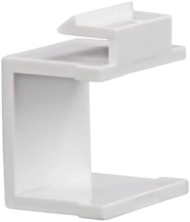 Alt view image 2 of 3 - NavePoint Blank Keystone Adapter White 25-pack