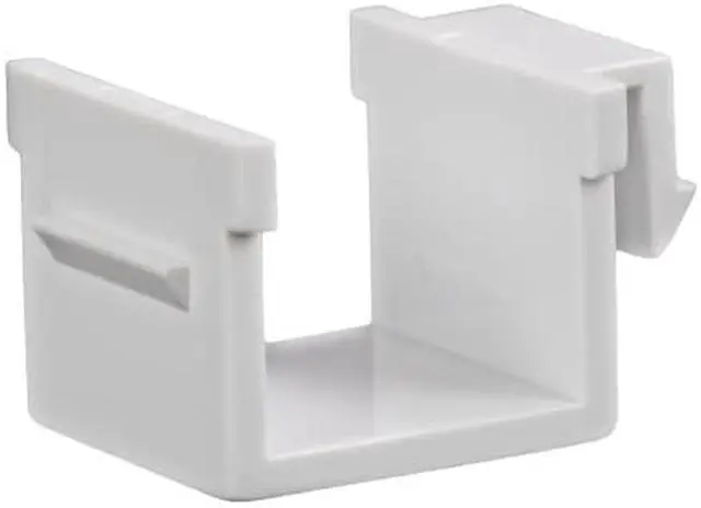 Alt view image 3 of 3 - NavePoint Blank Keystone Adapter White 25-pack