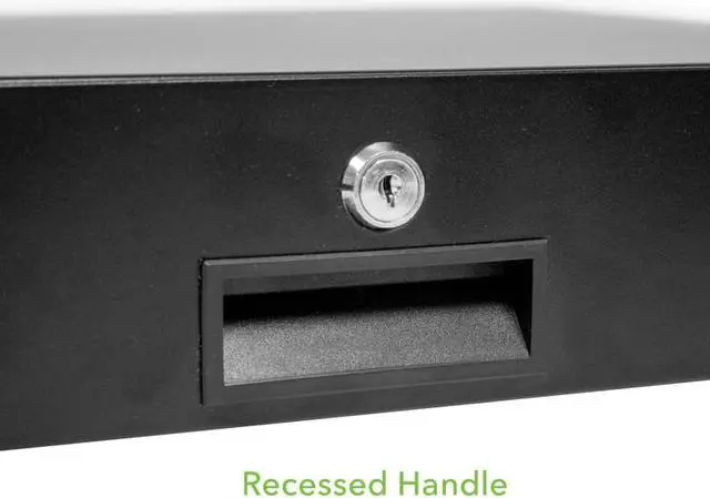 Alt view image 4 of 4 - NavePoint Server Cabinet Case 19" Rack Mount DJ Locking Lockable Deep Drawer with Key 3U