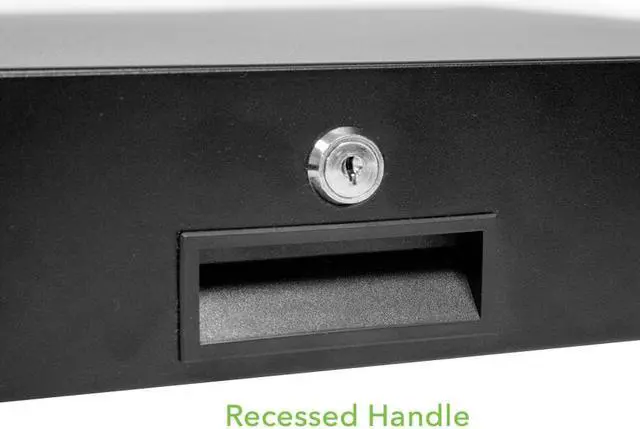 Alt view image 4 of 4 - NavePoint Server Cabinet Case 19" Rack Mount DJ Locking Lockable Deep Drawer with Key 4U