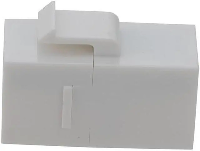 Alt view image 2 of 4 - NavePoint CAT6 UTP Inline Keystone Coupler, RJ45 Female to RJ45 Female, Snap-In, 15 pack, White
