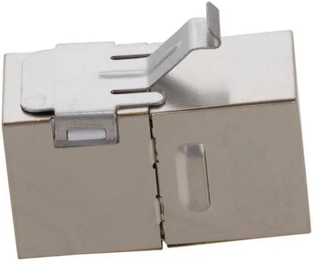 Alt view image 2 of 4 - NavePoint CAT5E FTP Inline Keystone Coupler, RJ45 Female to RJ45 Female, 10 pack, Silver