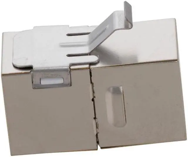 Alt view image 2 of 4 - NavePoint CAT5E FTP Inline Keystone Coupler, RJ45 Female to RJ45 Female, 25 pack, Silver