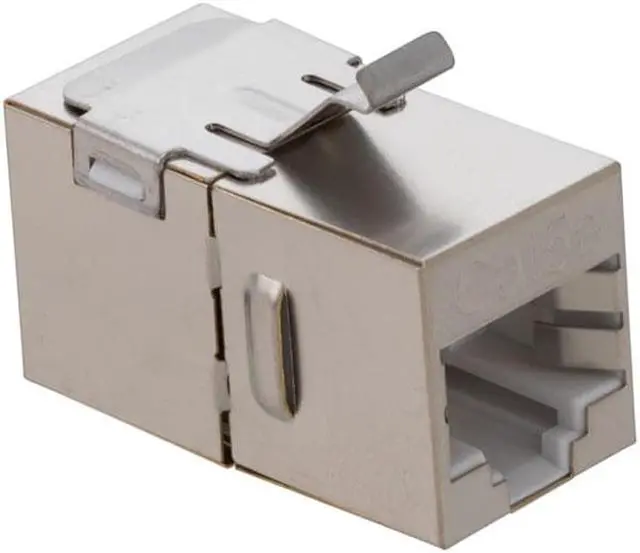 Alt view image 3 of 4 - NavePoint CAT5E FTP Inline Keystone Coupler, RJ45 Female to RJ45 Female, 25 pack, Silver