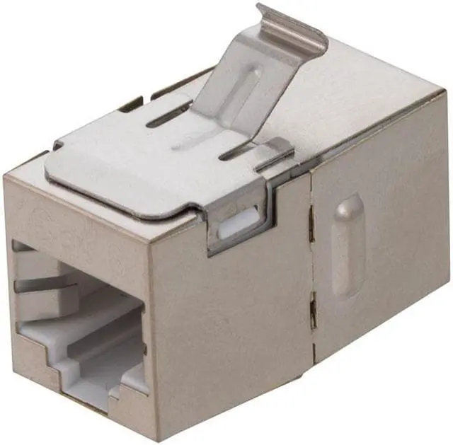 Main image of NavePoint CAT6 FTP Inline Keystone Coupler, RJ45 Female to RJ45 Female, 15 pack, Silver