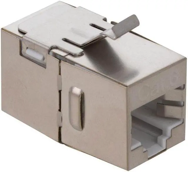 Alt view image 3 of 4 - NavePoint CAT6 FTP Inline Keystone Coupler, RJ45 Female to RJ45 Female, 15 pack, Silver