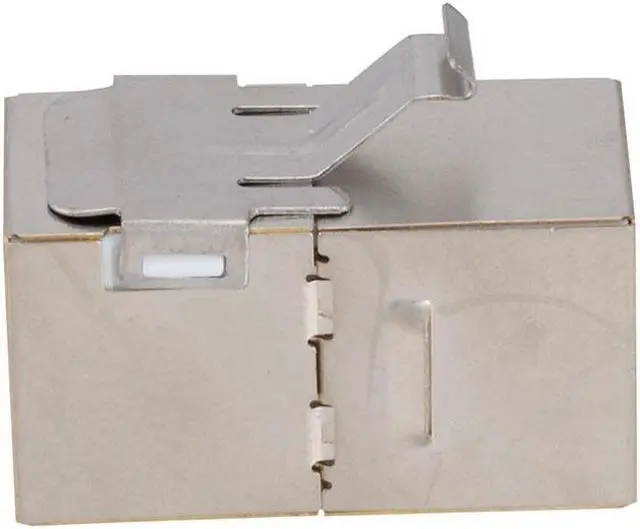 Alt view image 2 of 4 - NavePoint CAT6A FTP Inline Keystone Coupler, RJ45 Female to RJ45 Female, 10 pack, Silver