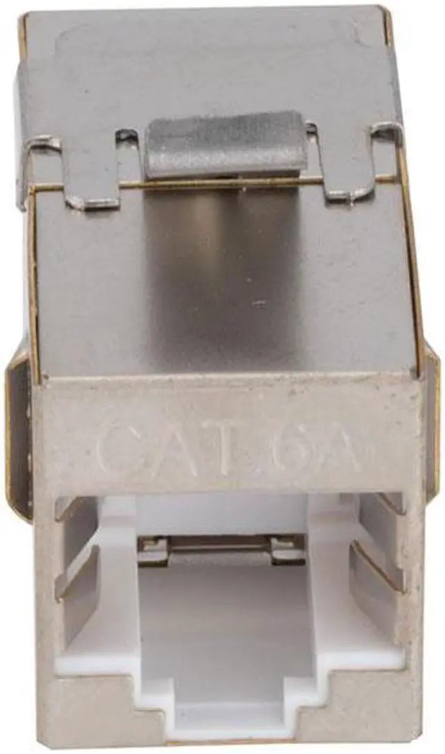 Alt view image 4 of 4 - NavePoint CAT6A FTP Inline Keystone Coupler, RJ45 Female to RJ45 Female, 25 pack, Silver