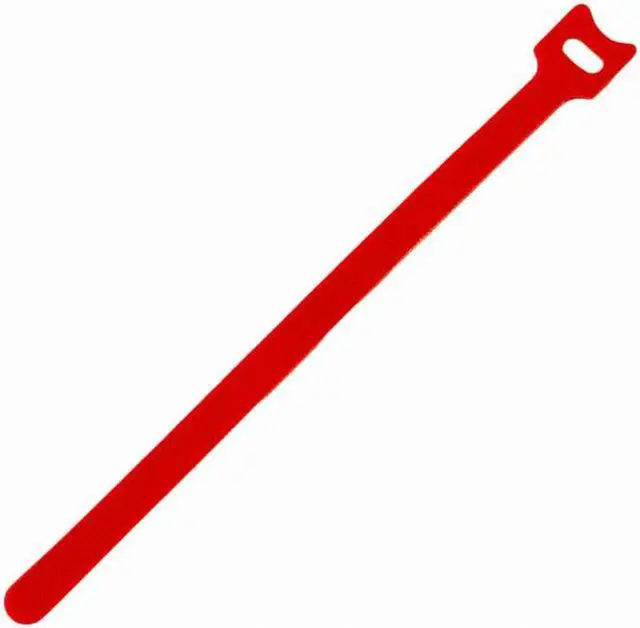 Alt view image 7 of 8 - NavePoint 10 Inch Hook and Loop Reusable Strap Cable Cord Wire Ties 75 Pack Red