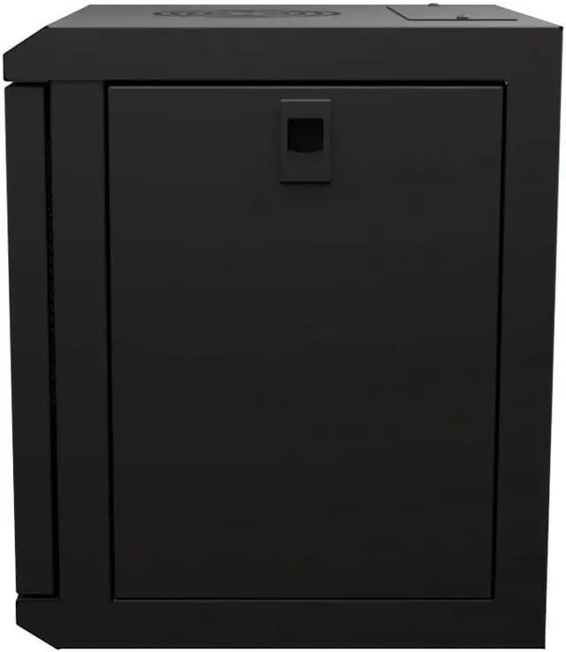 Alt view image 3 of 4 - NavePoint 11.8 in Wall Mount Network Cabinet, 6U, Perforated, Black