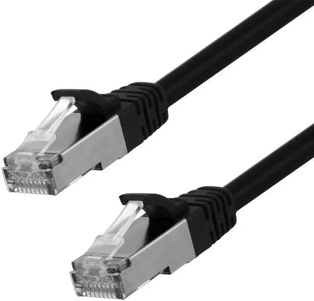 Main image of Ethernet Patch Cable CAT6, F/UTP, 26AWG, 3 Ft,  5 pack, Black