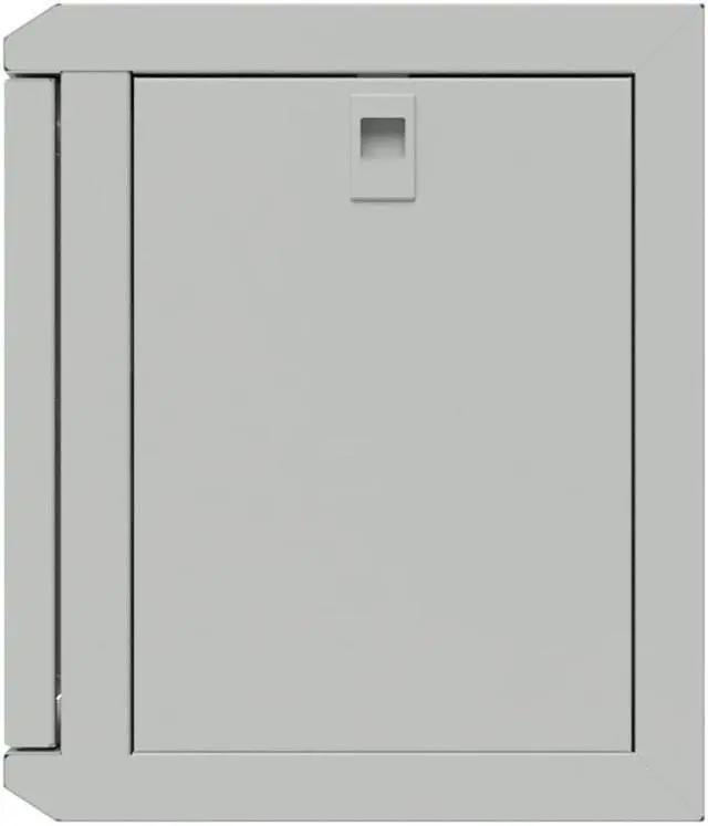 Alt view image 3 of 4 - NavePoint 11.8 in Wall Mount Network Cabinet, 6U, Glass, Gray