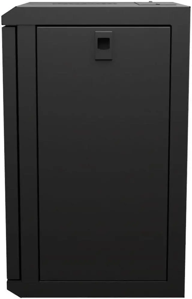Alt view image 3 of 4 - NavePoint 9U 10 Inch Network Server Cabinet, 11.8 inch Deep, Perforated Door, Black, Wall Mountable, 2 x Shelves, 1 x Blank Panel