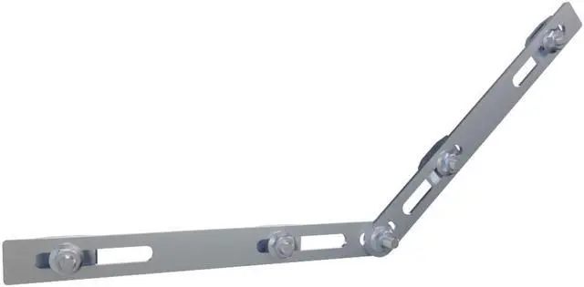 Alt view image 3 of 4 - NavePoint 62/63" Electro Zinc Plated Wire Mesh Cable Tray Adjustable Connector - 4 pack