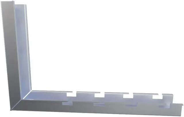 Alt view image 2 of 4 - NavePoint 1  1/14" Electro Zinc Plated Wire Mesh Cable Tray L-Shaped Wall Bracket - 2 pack