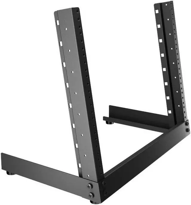 Main image of NavePoint 8U 2-Post Open Frame Desk Rack Threaded