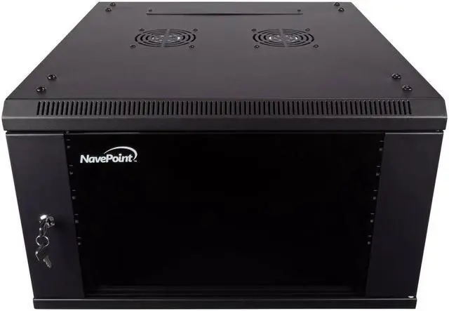 Main image of Navepoint 6U Wallmount IT Networking Enclosure 600mm Depth with Fans