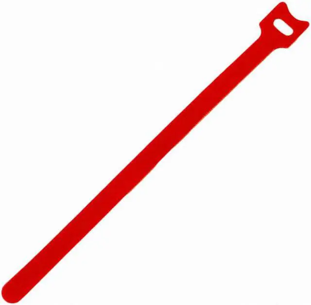 Alt view image 4 of 8 - NavePoint 10 Inch Hook and Loop Reusable Strap Cable Cord Wire Ties 75 Pack Red