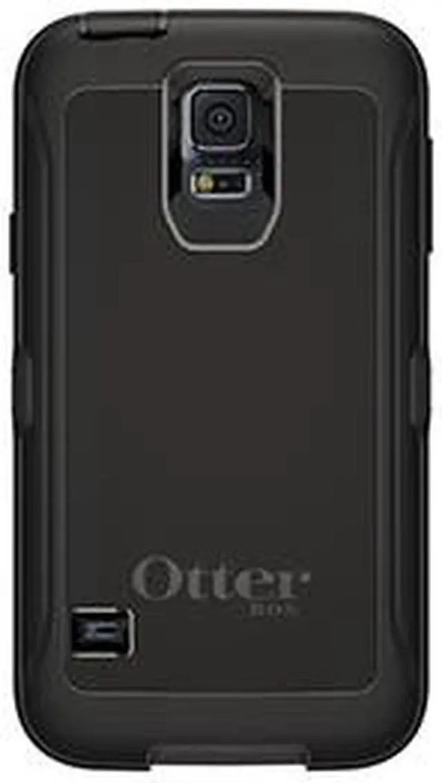 Alt view image 2 of 18 - OtterBox Defender Case for Samsung Galaxy S5 - Black/Black