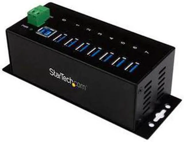 Main image of Add Seven Usb 3.0 Ports With This Din Rail Or Surface-Mountable Metal Hub - 15Kv