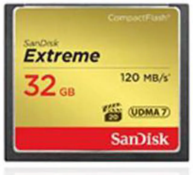 Alt view image 2 of 12 - SanDisk Extreme SDCFXSB-032G-G46 32GB CompactFlash Memory Card