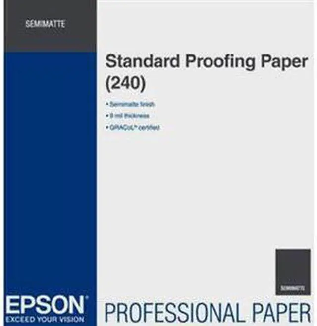 Alt view image 2 of 7 - Epson Proofing Paper - 44 X 100 Ft - 240 G/m - Semi Matte -