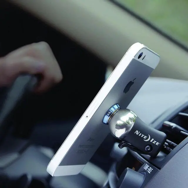Alt view image 2 of 4 - NITE IZE STVM-11-R7 Universal Steelie Car Mount Kit, Gray