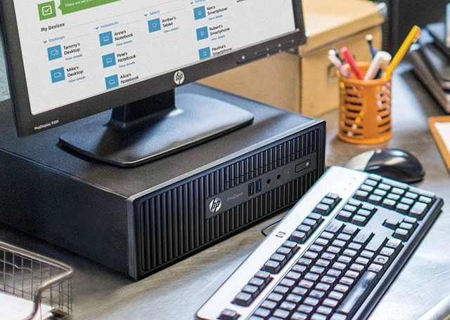 Alt view image 3 of 5 - HP T4L80UT#ABA Business 400G3 SFF i36100 500GB 4GB W7/10 Desktop