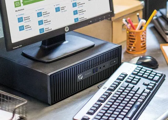 Alt view image 3 of 4 - HP Desktop PC ProDesk 400 G3 Intel Core i5 6th Gen 6500 (3.20 GHz) 8 GB DDR4 1 TB HDD Intel HD Graphics 530 Windows 7 Professional 64-Bit (Windows 10 Pro downgrade)