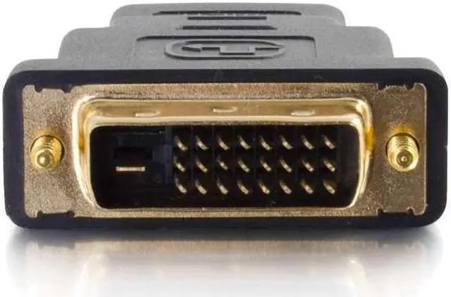 Alt view image 2 of 11 - C2G 757120184010 18401 Video Adapter - 1 x 19-pin HDMI Male, 1 x 24-pin DVI Male - Black
