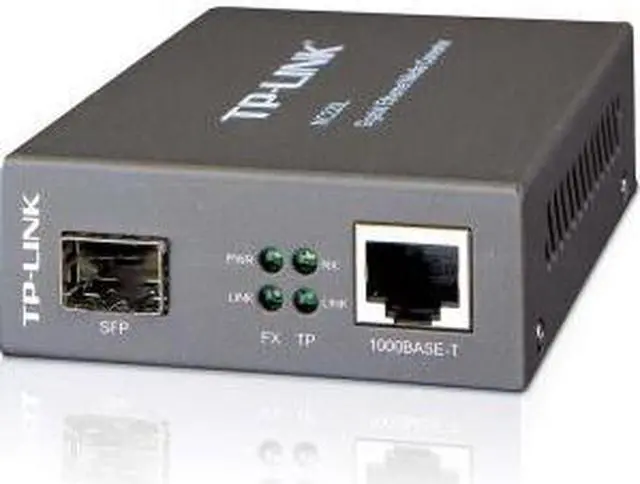 Alt view image 7 of 20 - TP-Link Gigabit SFP to RJ45 Fiber Media Converter | Fiber to Ethernet Converter | 10/100/1000Mbps RJ45 Port to 1000Base-SX/LX SFP Slot Supporting MiniGBIC Modules (MC220L)