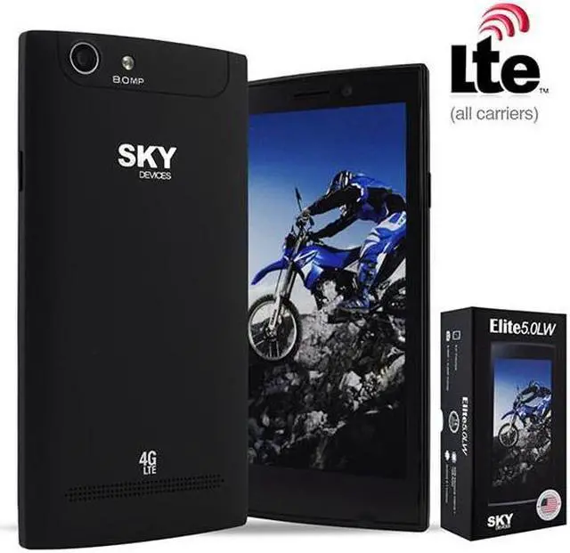 Main image of Sky Devices Elite 5.0LW 4G LTE Cell phone - Unlocked Cell phones 5" Black 1GB RAM