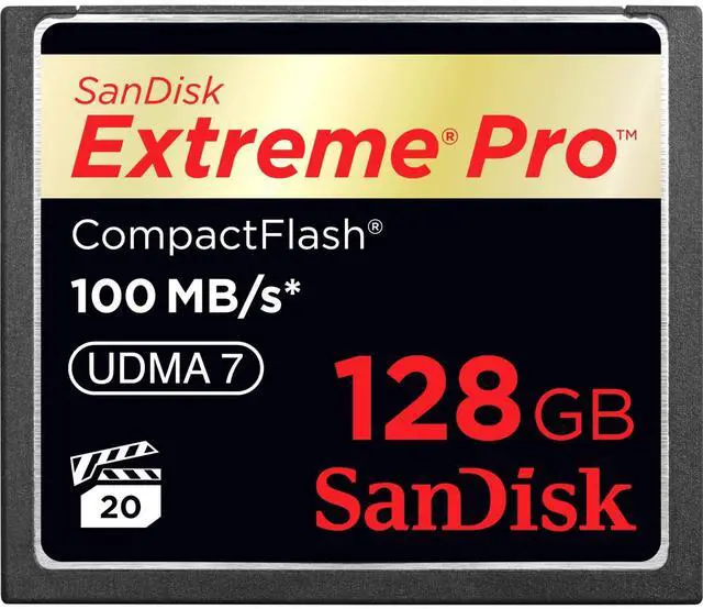 Main image of Flash Memory Card - 128 Gb - Compactflash Card