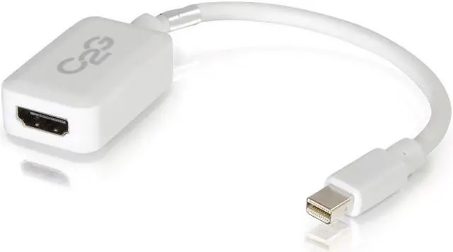 Alt view image 2 of 17 - C2g 8In Mini Displayport To Hdmi Adapter-Thunderbolt To Hdmi Converter-White