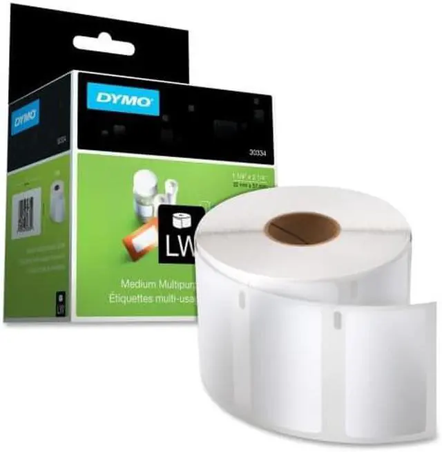 Alt view image 4 of 6 - Dymo Labelwriter Multipurpose - Permanent Adhesive Labels - Black On White - 1.25 In X 2.25 In - 10