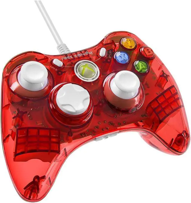 Alt view image 2 of 9 - PDP Rock Candy Controller For Microsoft Xbox 360 - Red