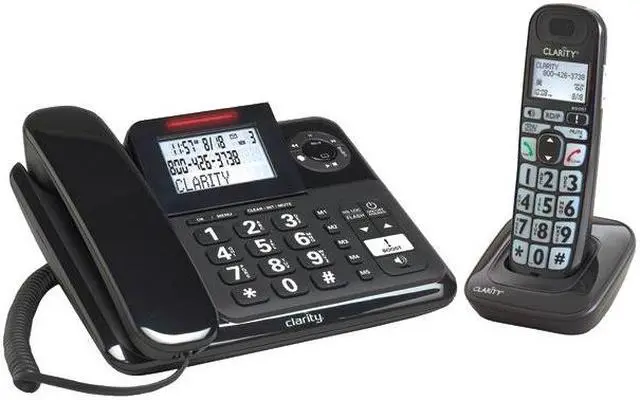 Alt view image 5 of 18 - Clarity 53727.000 E814CC Moderate Hearing Loss Corded and Cordless Phone Combo