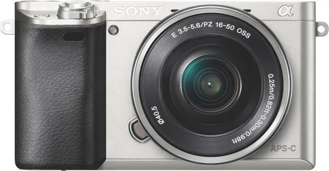 Alt view image 3 of 20 - Sony Alpha a6000 Mirrorless Digital Camera with 16-50mm E-Mount Lens, White