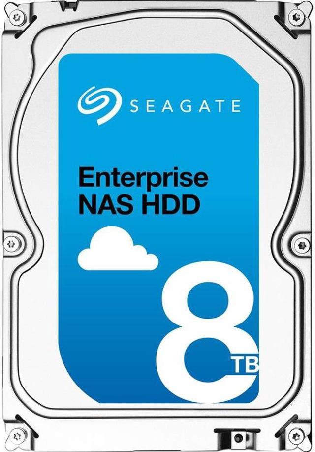 Seagate Enterprise NAS HDD 8TB 7200 RPM 256MB Cache SATA 6.0GB/s 3.5