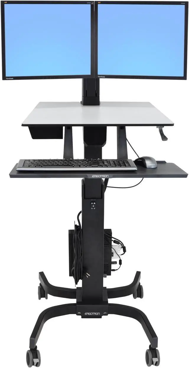 Alt view image 3 of 13 - Ergotron WorkFit-C 24-214-085 Computer Stand