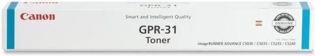 Alt view image 5 of 6 - Cyan Toner Cartridge for Canon 2794B003 imageRUNNER ADVANCE C5030, C5035, C5235, A, C5240, A, Genuine Canon Brand