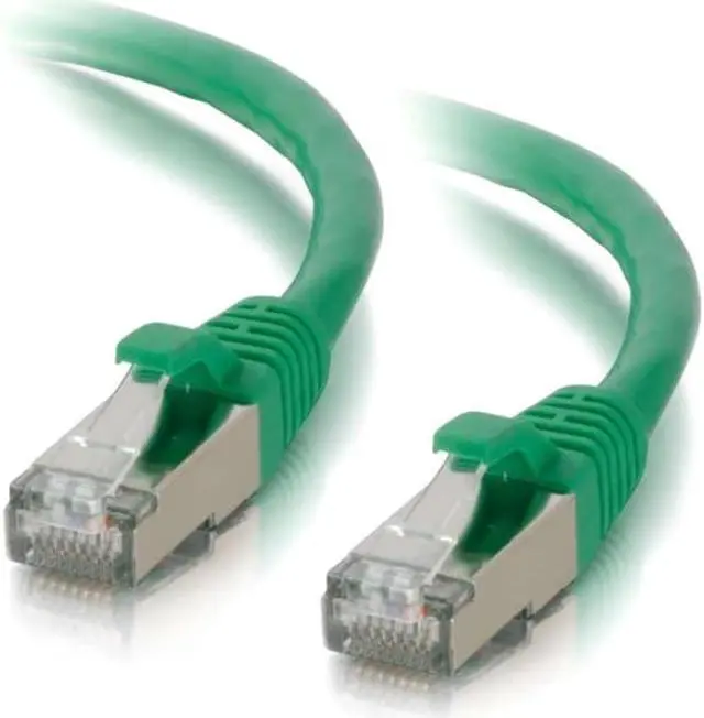 Alt view image 2 of 2 - C2G 00830 Cat6 Cable - Snagless Shielded Ethernet Network Patch Cable, Green (6 Feet, 1.82 Meters)