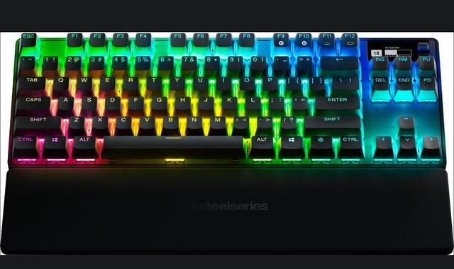 SteelSeries - Apex Pro 2023 TKL Wireless Mechanical OmniPoint Adjustable  Actuation Switch Gaming Keyboard with RGB Backlighting - Black