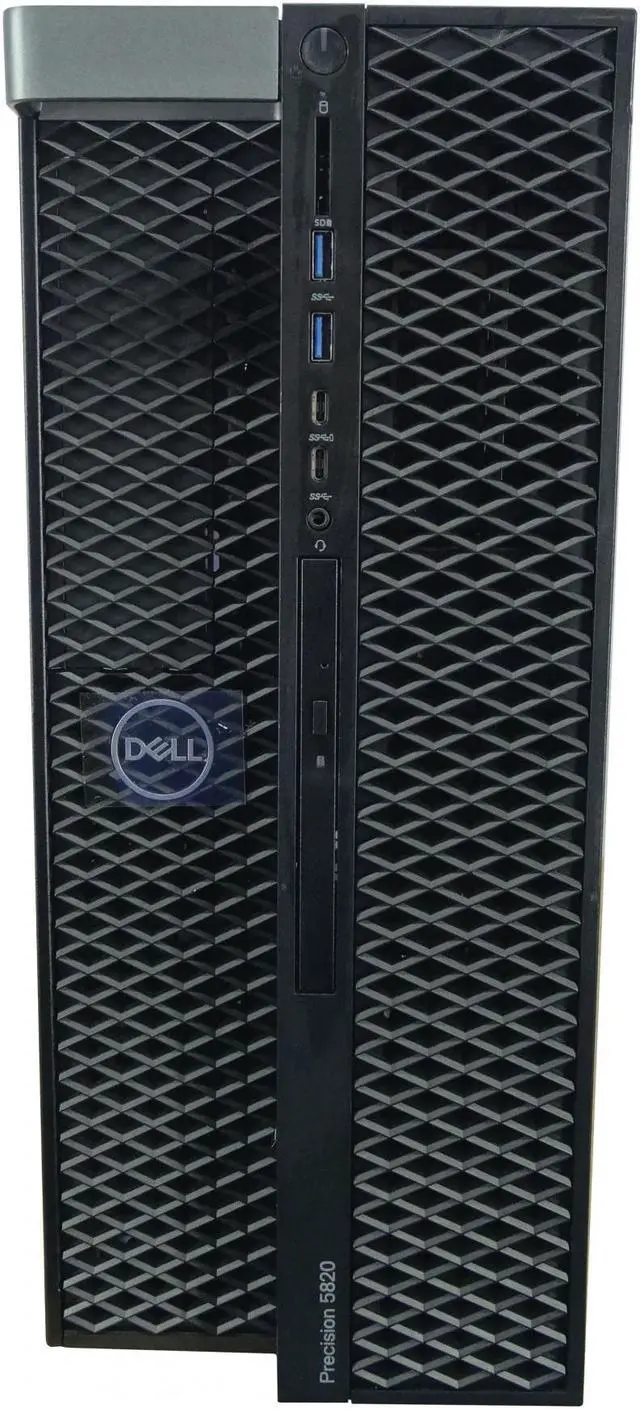 Main image of Dell Precision T5820, 4.0GHz 4-Core CPU, 128GB DDR4 RAM, 1x 512GB m.2 NVMe, 2x Trays, Quadro P400, Win 10 Pro, 950W PSU