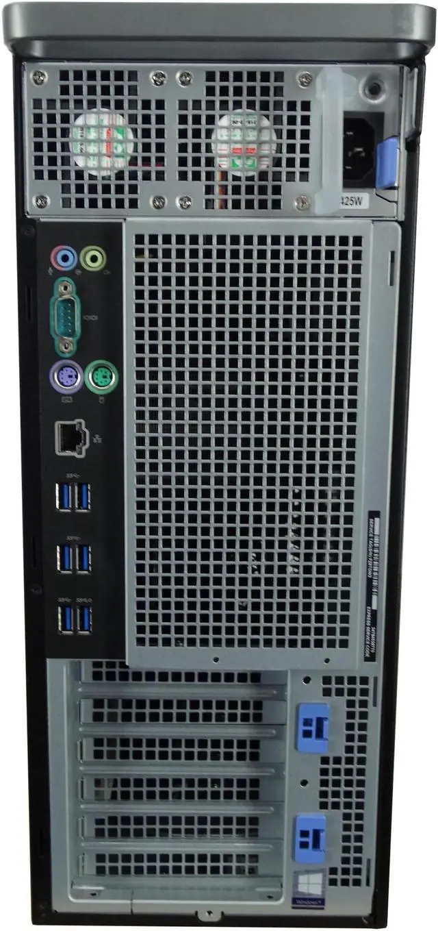 Alt view image 3 of 3 - Dell Precision T5820, 4.0GHz 4-Core CPU, 128GB DDR4 RAM, 1x 512GB m.2 NVMe, 2x Trays, Quadro P400, Win 10 Pro, 950W PSU