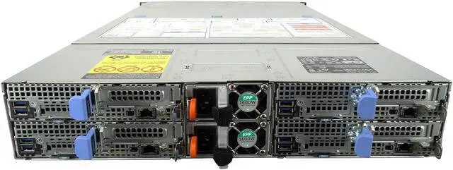 Alt view image 2 of 3 - Dell PowerEdge C6420 4-Node, 8x Xeon Gold 6248R 3.0GHz 24-Core CPU, 512GB 2666MHz  Memory, 16x Trays, 2x 10GbE SFP+, Rails