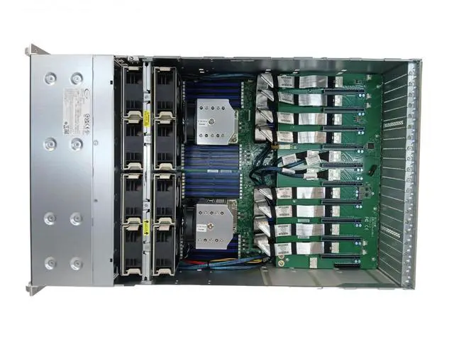 Alt view image 3 of 3 - Supermicro AI HPC 5U AMD 2x EPYC 64-Core, 128GB DDR4 RAM, 2x 960GB NVMe SSD, 2x 10GbE BYO 8x GeForce GPU